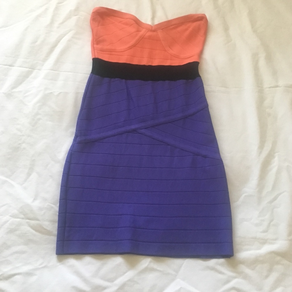 Bebe Strapless Bandage Dress